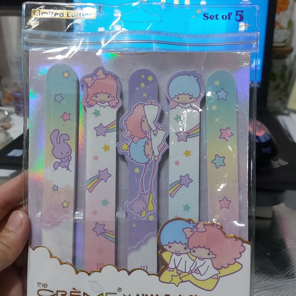 Little Twin Stars Easy Shape Nail File Set of 5 The Crème Shop Sanrio Limited E